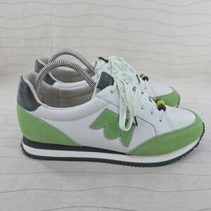 Birdies Womens 21 Seeds Roadrunner Pistachio Green White Sneakers Shoes Size 8.5